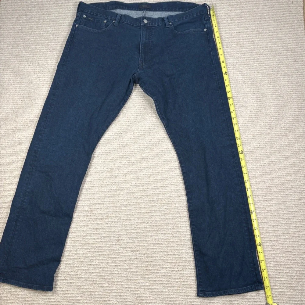 Polo Ralph Lauren Varick Slim Straight Jeans Men 40x32 Blue Denim Preppy Classic
